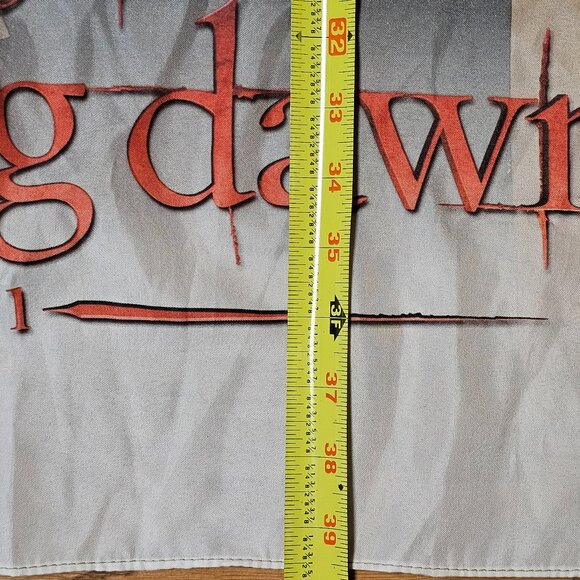 Twilight Saga Breaking Dawn Wedding Banner Bella Jacob Cloth Fabric Poster 2012 - Picture 8 of 8